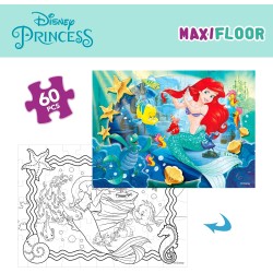 Lisciani Giochi - Disney Little Mermaid Princess Puzzle, 60 Pezzi, Multicolore, 74167