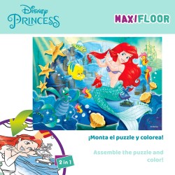 Lisciani Giochi - Disney Little Mermaid Princess Puzzle, 60 Pezzi, Multicolore, 74167