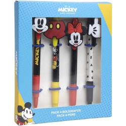 CERDÃ� LIFE S LITTLE MOMENTS - Pack di 4 penne di Mickey Mouse e Minnie, Un regalo originale par i fans - Licenza Ufficiale Disn