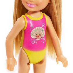 Mattel - Barbie Beach Doll Chelsea Bionda in Shell Design, GLN70