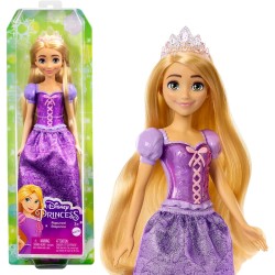 Mattel - Disney Princess - Rapunzel bambola vestita alla moda con capi e accessori scintillanti ispirati al film, 3+ Anni, HLW03