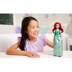 Mattel - Disney Princess - Ariel bambola con capi e accessori scintillanti ispirati al film, 3+ Anni, HLW10