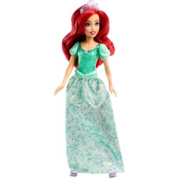 Mattel - Disney Princess - Ariel bambola con capi e accessori scintillanti ispirati al film, 3+ Anni, HLW10