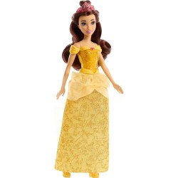 Mattel - Disney Princess - Belle bambola con capi e accessori scintillanti ispirati al film, 3+ Anni, HLW11