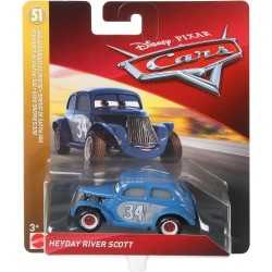 Mattel - Disney Pixar Cars - Heyday River Scott Die-Cast 1:55 Colore Azzurro - FLM34