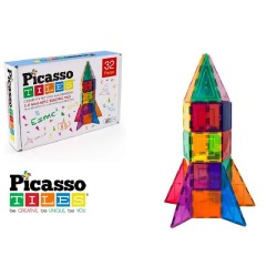 Picasso Tiles - Magnetic Piastrelle Rocket 32 pz, MGGPT32