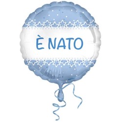 Pallone foil 18&quot; - 45 cm E  Nato stelle azzurro 1 pz, 5IT800011
