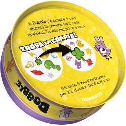 Asmodee - Dobble, Eco-Sleeve, Divertente Gioco da Tavolo per Tutta la Famiglia, 2-8 Giocatori, 6+ Anni, Edizione in Italiano