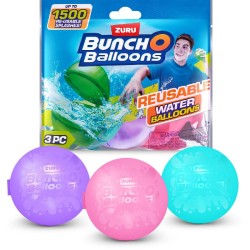 Zuru - Bombe Acqua Riutilizzabili WATER BALLOON pz.3 assortiti