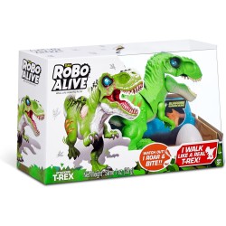 Zuru - Robo Alive T-Rex Camminante Suoni Surprise con Slime, colori assortiti