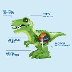 Zuru - Robo Alive T-Rex Camminante Suoni Surprise con Slime, colori assortiti