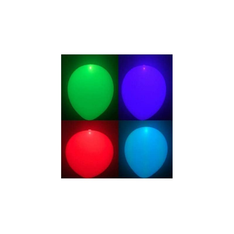 Pallone lattice bianco 27 cm con luce LED multicolore (Totale Pezzi: 5), 5WAY1-04R0