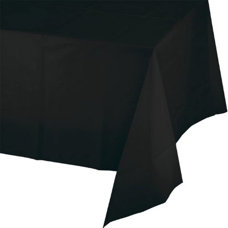 Tovaglia plastica 137 x 274 cm Nero 1 pz, 8C01290