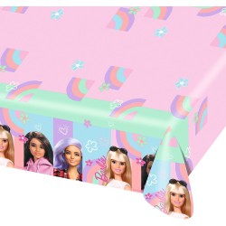 Amscan - Tovaglia Barbie Sweet Life Paper 120 x 180 cm, 7AM9915480