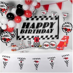 Boland - 44778 Speed Racing Car Bicchieri di carta 210 ml per feste e compleanni Formula Racing Car Confezione da 8 pezzi