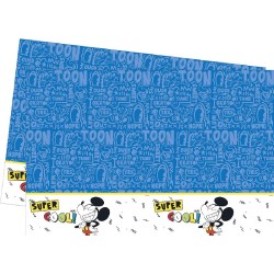 Tovaglia in Plastica Mickey Super Cool 90Â°compleanno (120x180 cm)