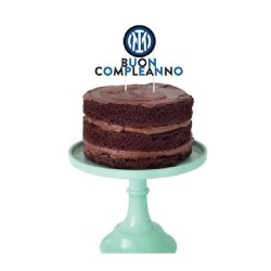 Bigiemme - Cake Topper Torta Buon Compleanno INTER, Decorazione Torte