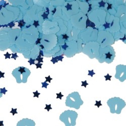 Confetti Decorativi Piedini E Stelline Azzurre - Blu 14 gr, 5FL05324