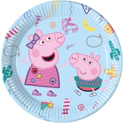 Piatto 23 cm Peppa Pig Messy 8 pz, 5PR91032