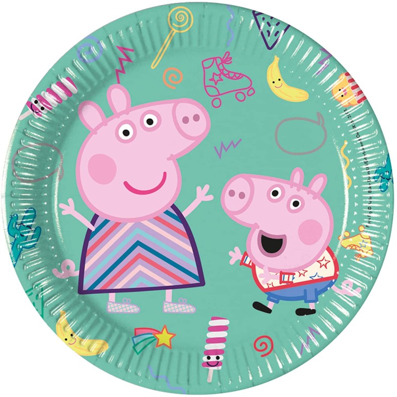 Piatto 20 cm Peppa Pig Messy, 8 pz, 5PR91136