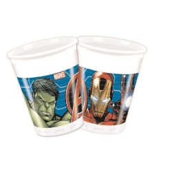 Bicchiere plastica 200 ml Avengers Mighty SUP, 8 pz, 5PR93553