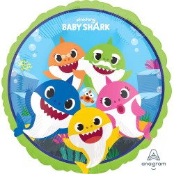 Pallone foil standard 17&quot; - 42 cm Baby Shark 1 pz, 7A4075801