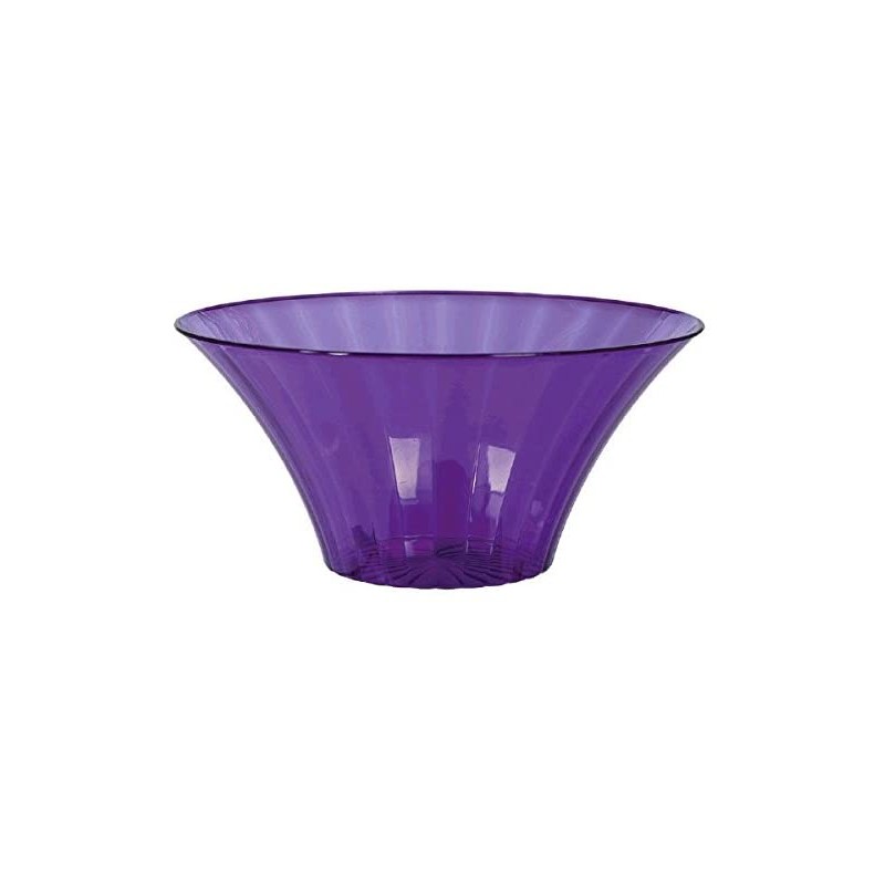 Contenitore plastica vaso 18 x 9 cm Viola Trasparente, 1 pz, 7AM437881-106