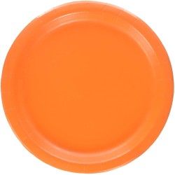 Piatto carta 22 cm, Arancione 8 pz, 8C553282