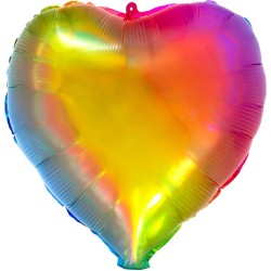 Pallone Mylar Cuore 18&quot; 45 cm Rainbow Yummy Gummy, 66924