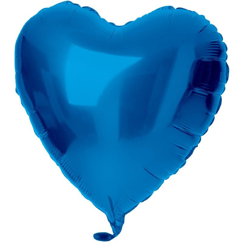 Pallone Mylar Cuore Blu 18&quot; 45 cm, 66913