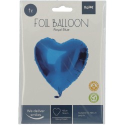 Pallone Mylar Cuore Blu 18&quot; 45 cm, 66913