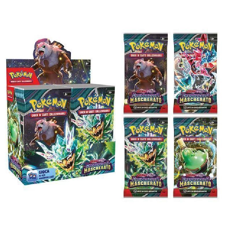 PokÃ©mon Scarlatto e Violetto Crepuscolo Mascherato â€“ Bustina da 10 carte gioco in italiano, assortimento casuale, 1 pezzo, PK