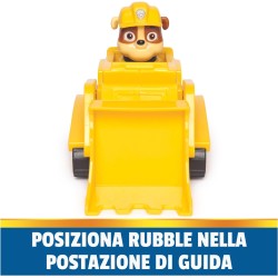 Paw Patrol, Bulldozer di Rubble, Veicolo e Personaggio Rubble, Giochi Bambini, 3+ anni, 6069057