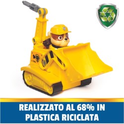 Paw Patrol, Bulldozer di Rubble, Veicolo e Personaggio Rubble, Giochi Bambini, 3+ anni, 6069057