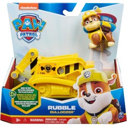 Paw Patrol, Bulldozer di Rubble, Veicolo e Personaggio Rubble, Giochi Bambini, 3+ anni, 6069057