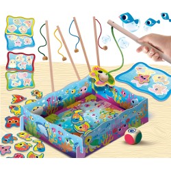 Lisciani - Montessori Wood Magnetic Fish Fun, 98354