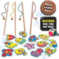 Lisciani - Montessori Wood Magnetic Fish Fun, 98354