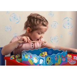 Lisciani - Montessori Wood Magnetic Fish Fun, 98354