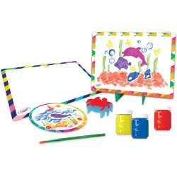 CRAYOLA - Set Atelier di Pittura, per Dipingere con Tempere Lavabili e Spugnette, AttivitÃ  Creativa per Bambini, da 5 anni, 04-