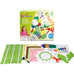 CRAYOLA Mini Kids - Set Multi-attivitÃ  per Realizzare Lavoretti Creativi, con Pennarelli, Forbicine, Colla, Oltre 50 Pezzi atti