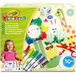 CRAYOLA Mini Kids - Set Multi-attivitÃ  per Realizzare Lavoretti Creativi, con Pennarelli, Forbicine, Colla, Oltre 50 Pezzi atti