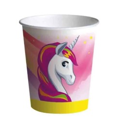 Bicchieri Unicorno Compostabili 250 ml - 8 pz, FBM112B