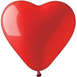 Party Cube - Palloncini Cuore, Rosso, 14 Pezzi