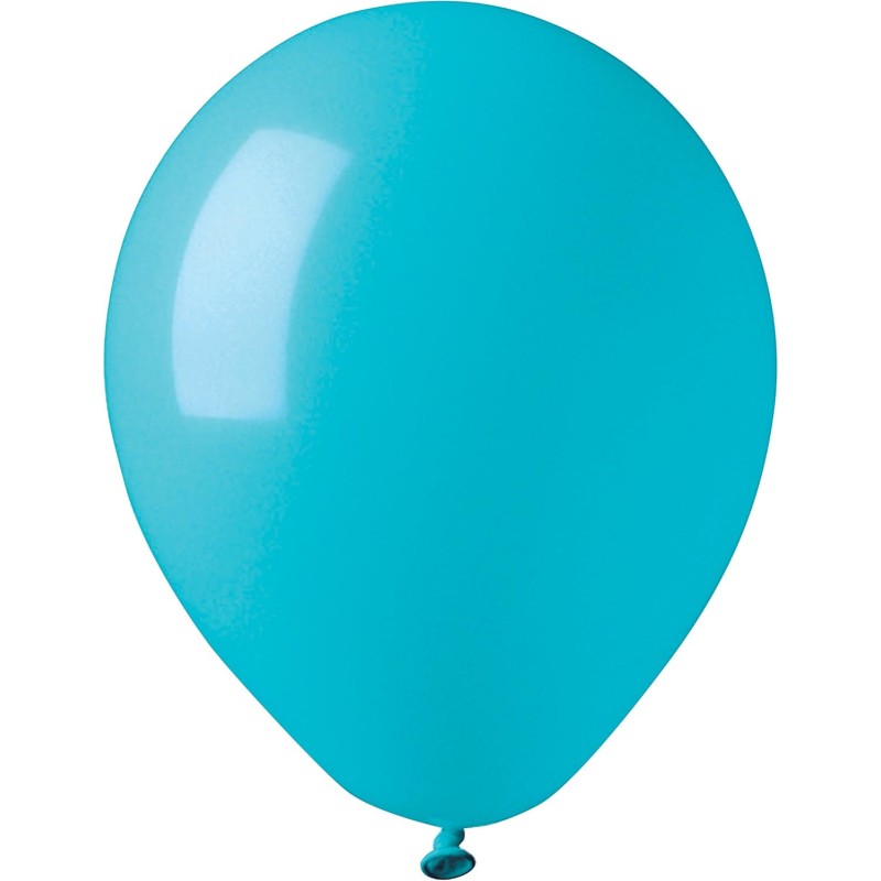 PartyCube - Confezione da 20 Palloncini Azzurri Standard Medium in attice, G90 (Ã˜26cm), 33274