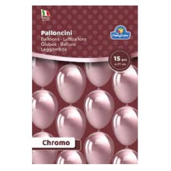 PartyCube - Palloncini Chromo Bordeaux 15 pz, PC3022