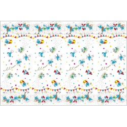 Tovaglia Plastica Puffi (180 x 120 cm), Azzurro, Bianco, 24063