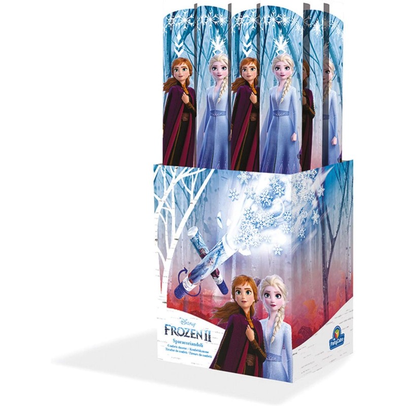 PartyCube - Tubo Sparacoriandoli Frozen II, 40 cm, 1pz, 18140D