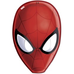 Spiderman Mascherine, Rosso, ca. 23 cm, 6 pezzi, 85179