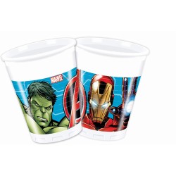 Procos - Bicchiere Plastica 200 Ml Avengers Mighty, Multicolore, 8 pezzi, 5PR87964