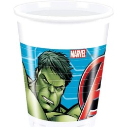 Procos - Bicchiere Plastica 200 Ml Avengers Mighty, Multicolore, 8 pezzi, 5PR87964